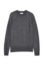 Pull Knitted Round Neck Wool Blend - Gris Moyen