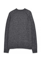Pull Knitted Round Neck Wool Blend - Gris Moyen