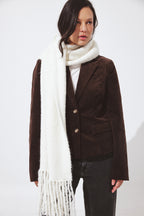 Écharpe Knitted - Blanc Cassé
