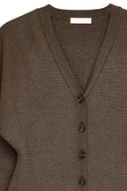 Vestido Corto De Punto De Corte Estructurado Marrón