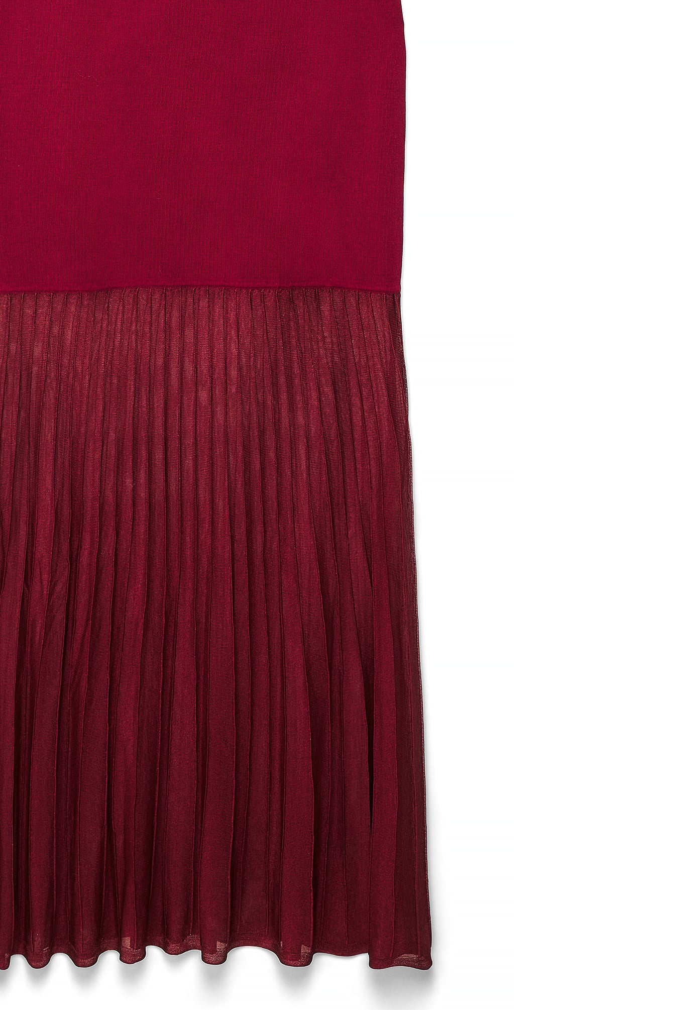 Vestido Largo De Punto Rojo