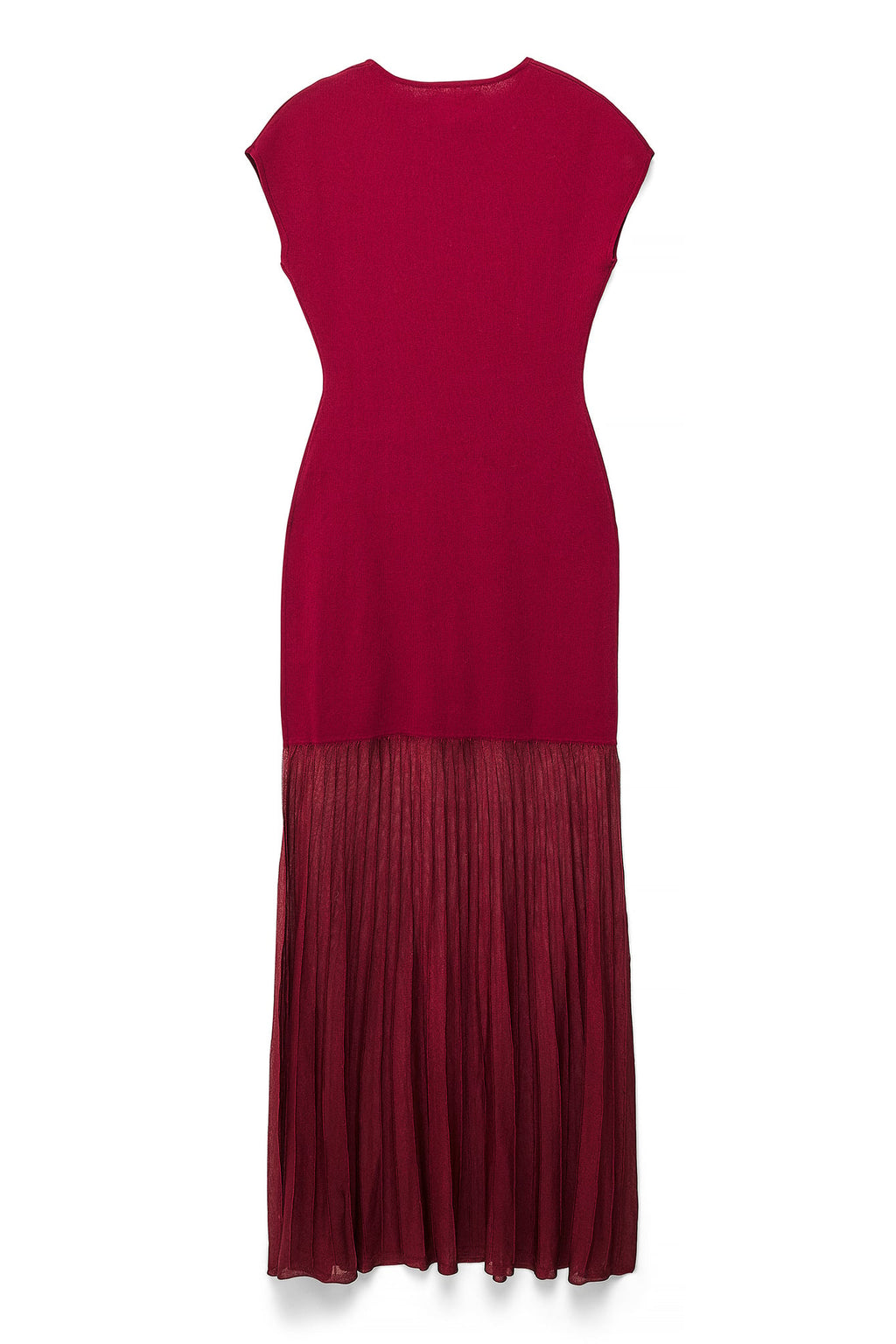 Vestido Largo De Punto Rojo