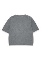 Top Knitted Wool Short Sleeve - Gris