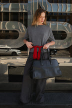 Top Knitted Wool Short Sleeve - Gris