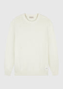 Jersey con cuello redondo y lazo - Crudo