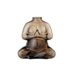 Elze - Vase - Marron - Verre