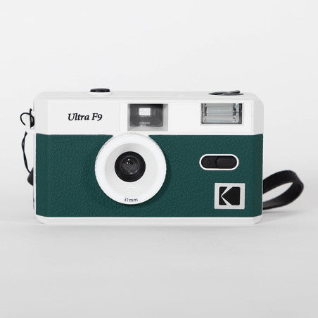 Cámara de película - ULTRA F9 - Verde y blanco - 1 película en color gratis - Kodak