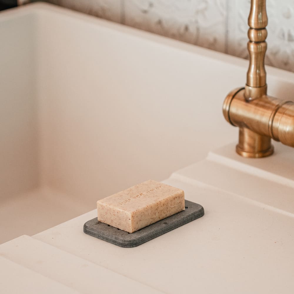 Set Of 2 Diatomite Stone Soap Dishes