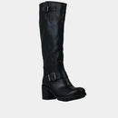 Bottes Bikers Ann Tuil Korner 2 - Cuir Noir