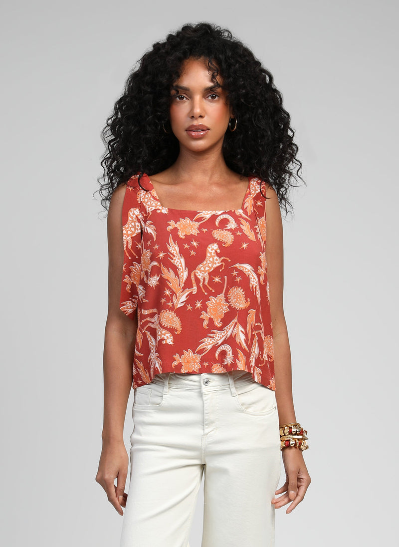 Debardeur Kuno Fleche Terracotta