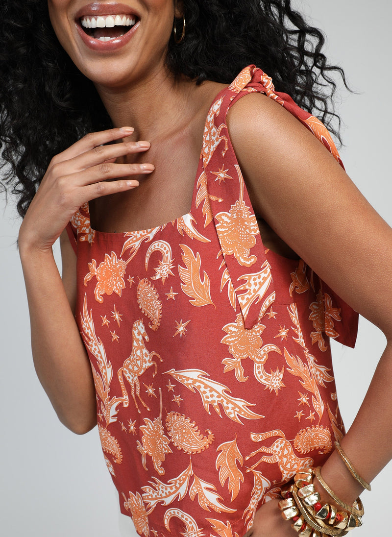 Debardeur Kuno Fleche Terracotta