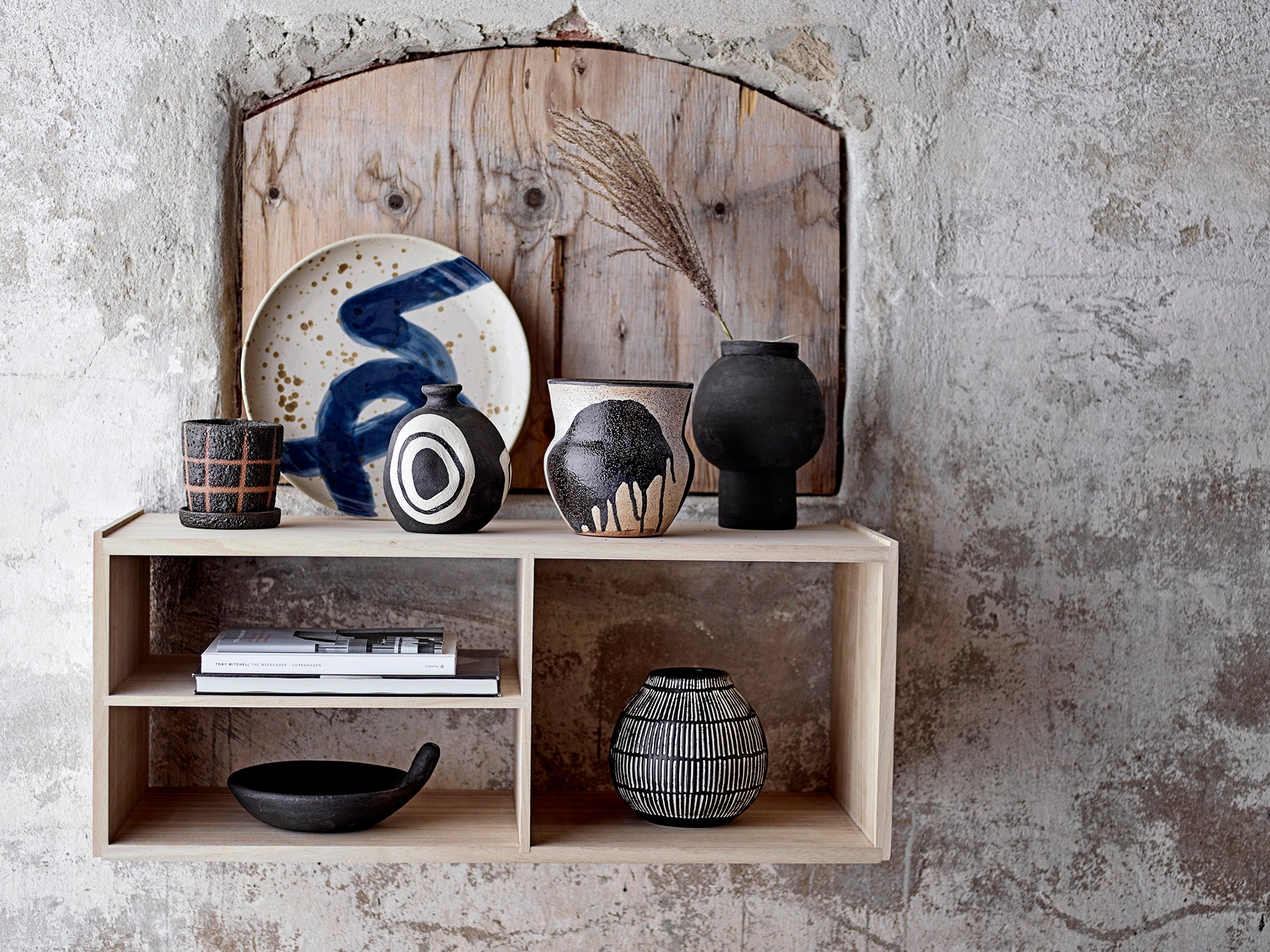 Ozcar - Wall Decoration - Blue - Stoneware