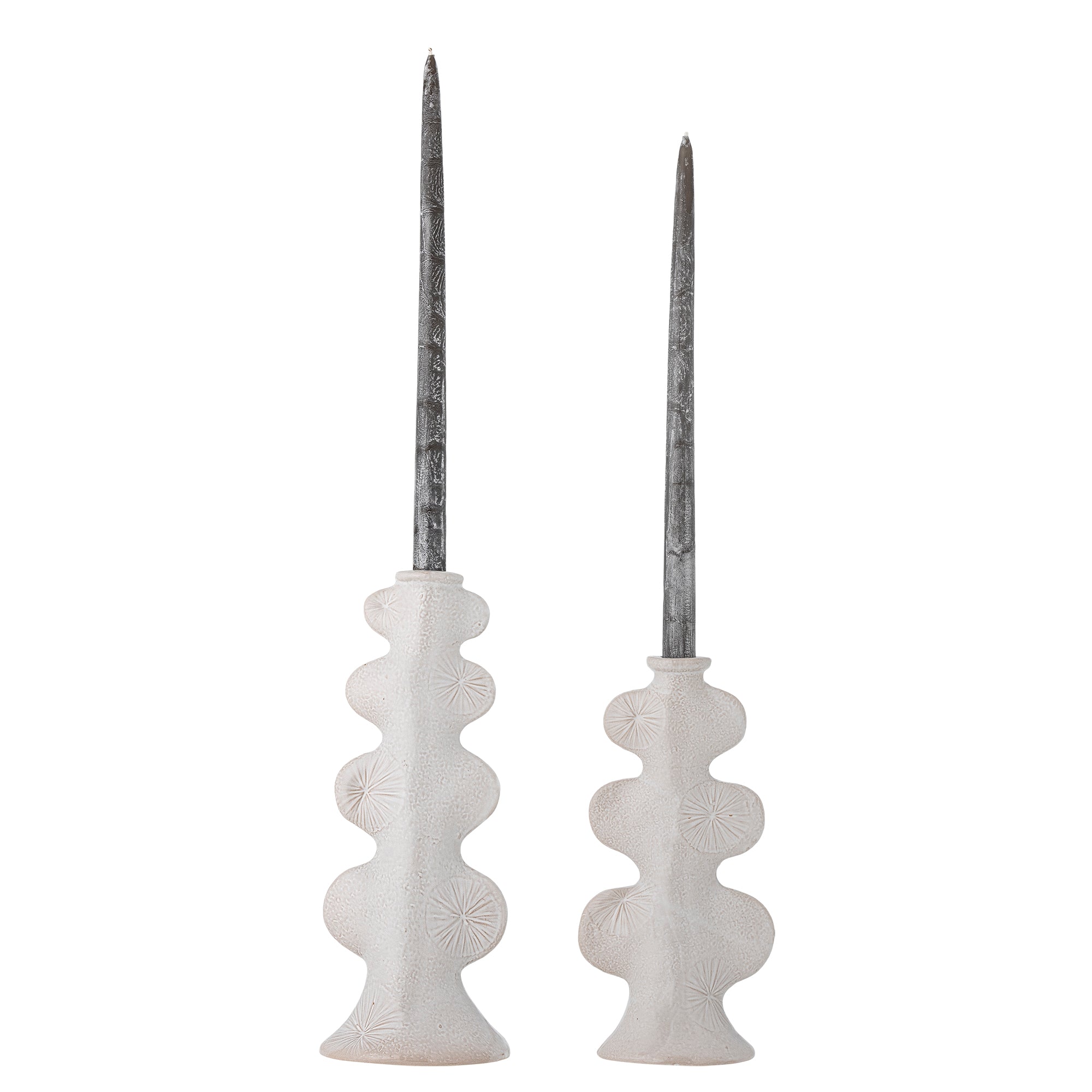 Cason - Candle Holder - White - Stoneware