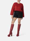 Behind Closed Doors Boots - Red