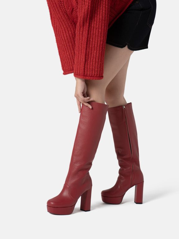 Behind Closed Doors Boots - Red