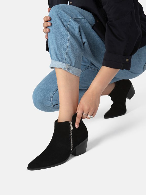 Forest Fire Ankle Boots - Black