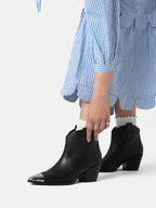 Manhattan Skyline Ankle Boots - Black