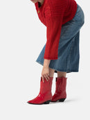 Rojo Botines Vino Tinto - Rojo
