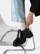 When It Rains Ankle Boots - Black