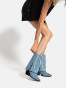 Hundred Dollar Bill Ankle Boots - Silver