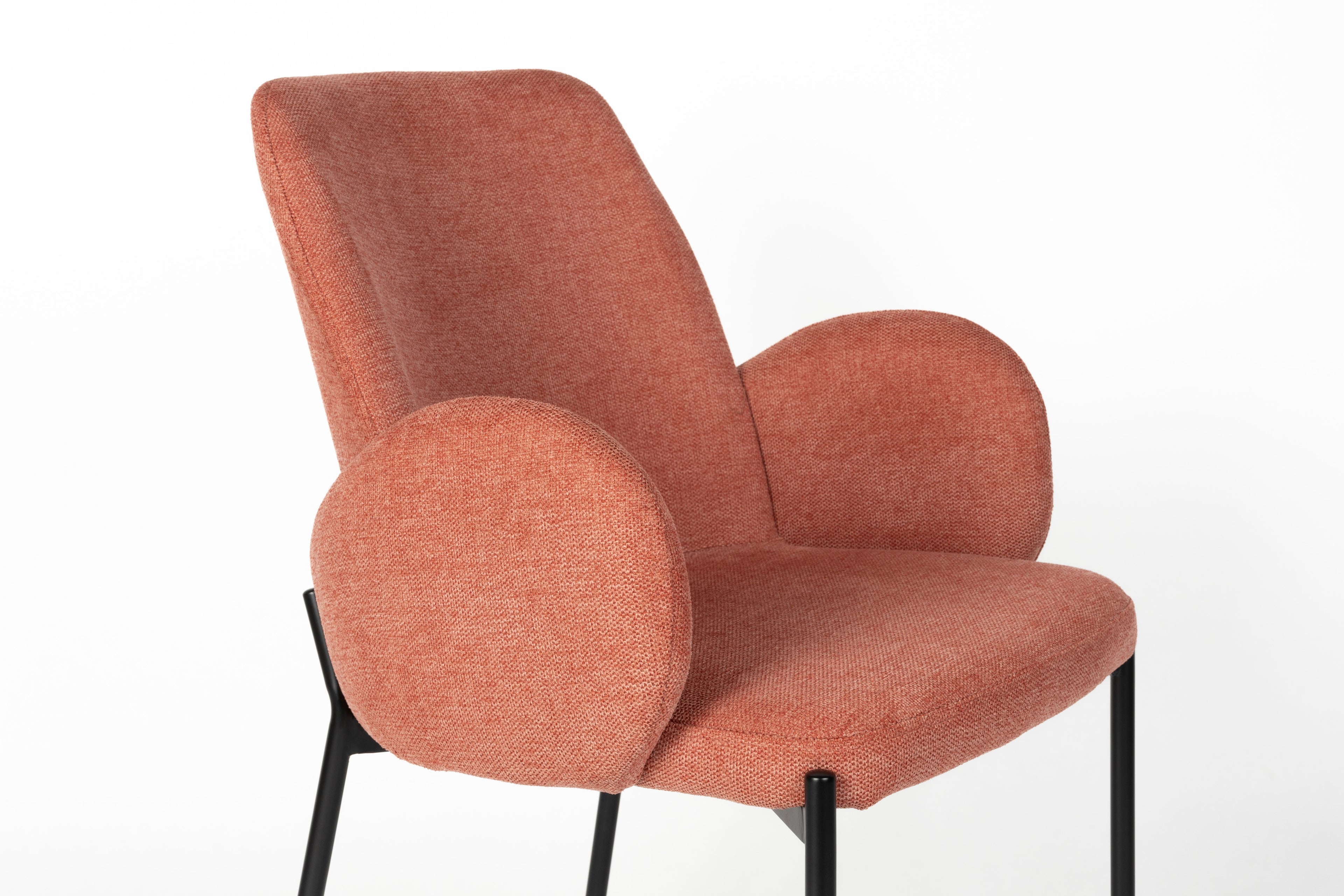 Tjarda - Dining Room Chair - Iron - Old Rose
