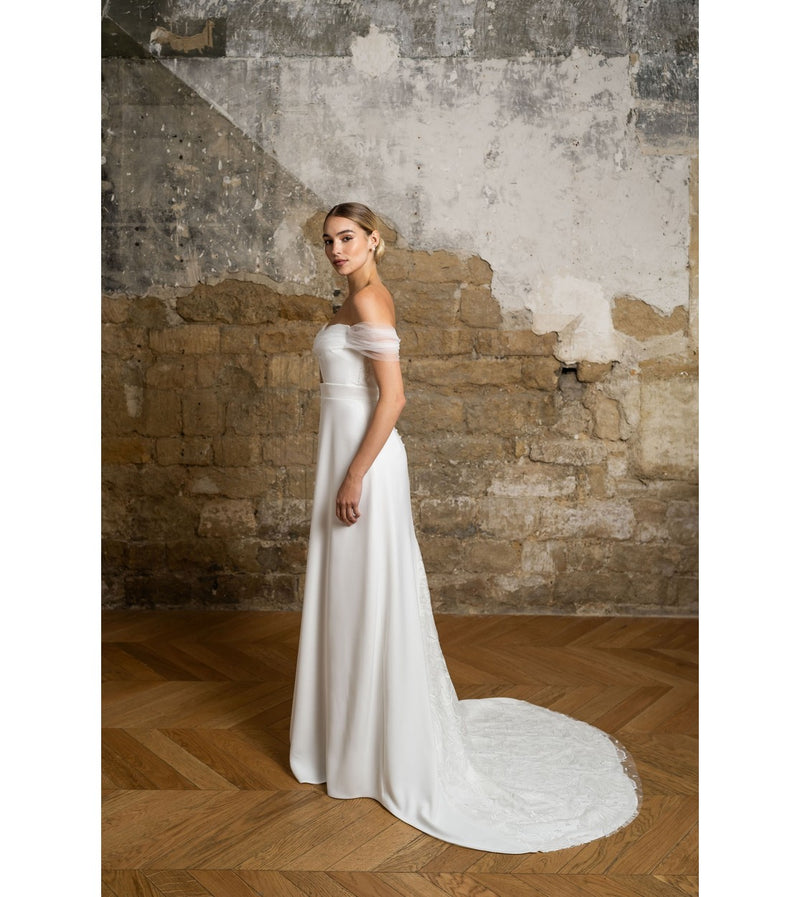 Robe Longue Ambre - Blanc Soie