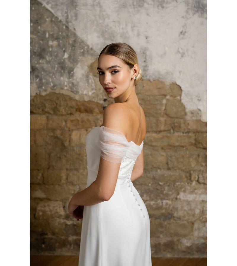 Robe Longue Ambre - Blanc Soie