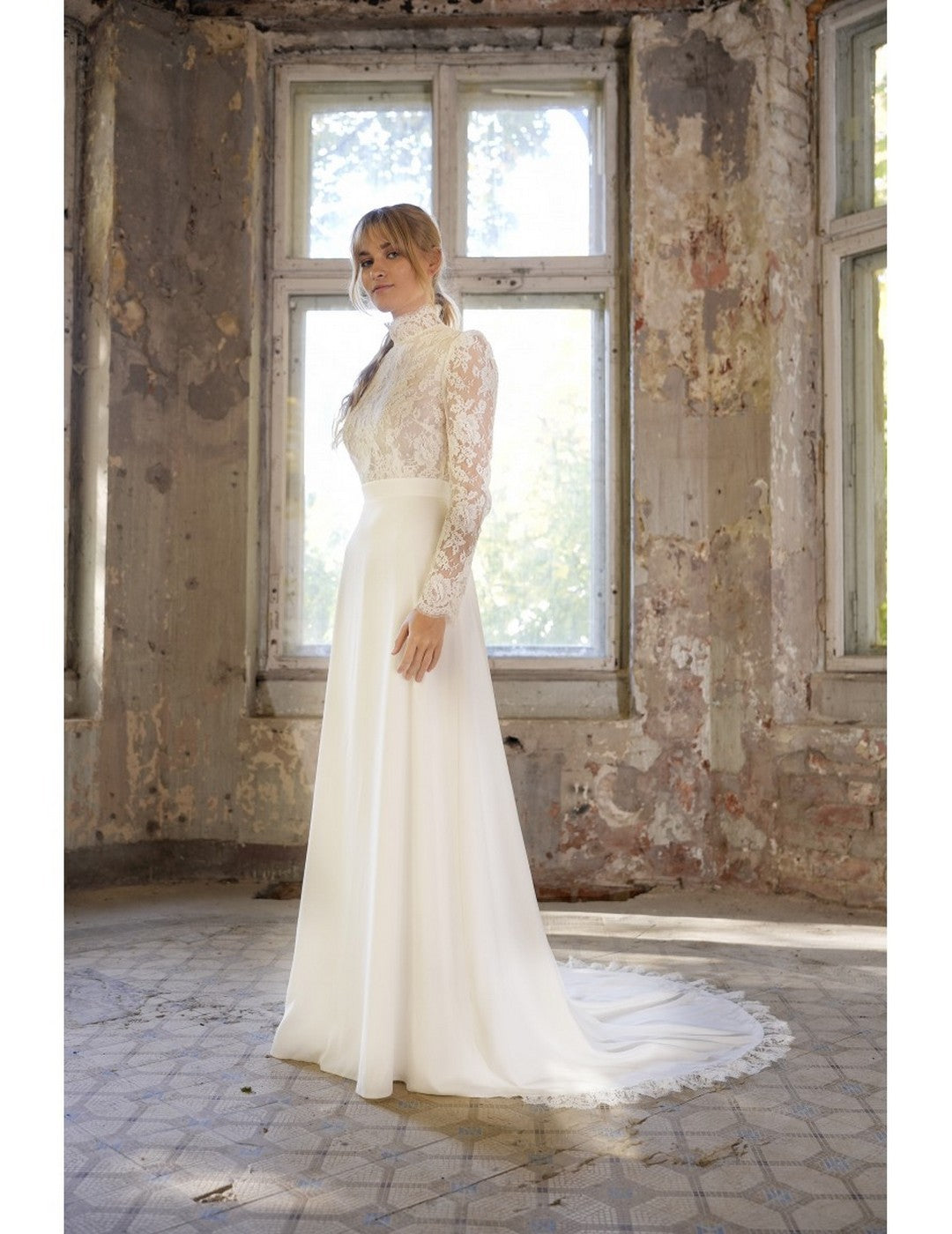 Abito Da Sposa Ingrid - Bianco Seta