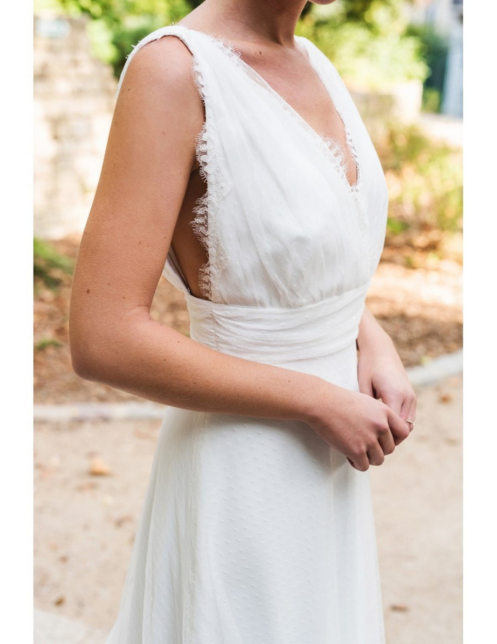 Abito Da Sposa Pénélope - Bianco Seta