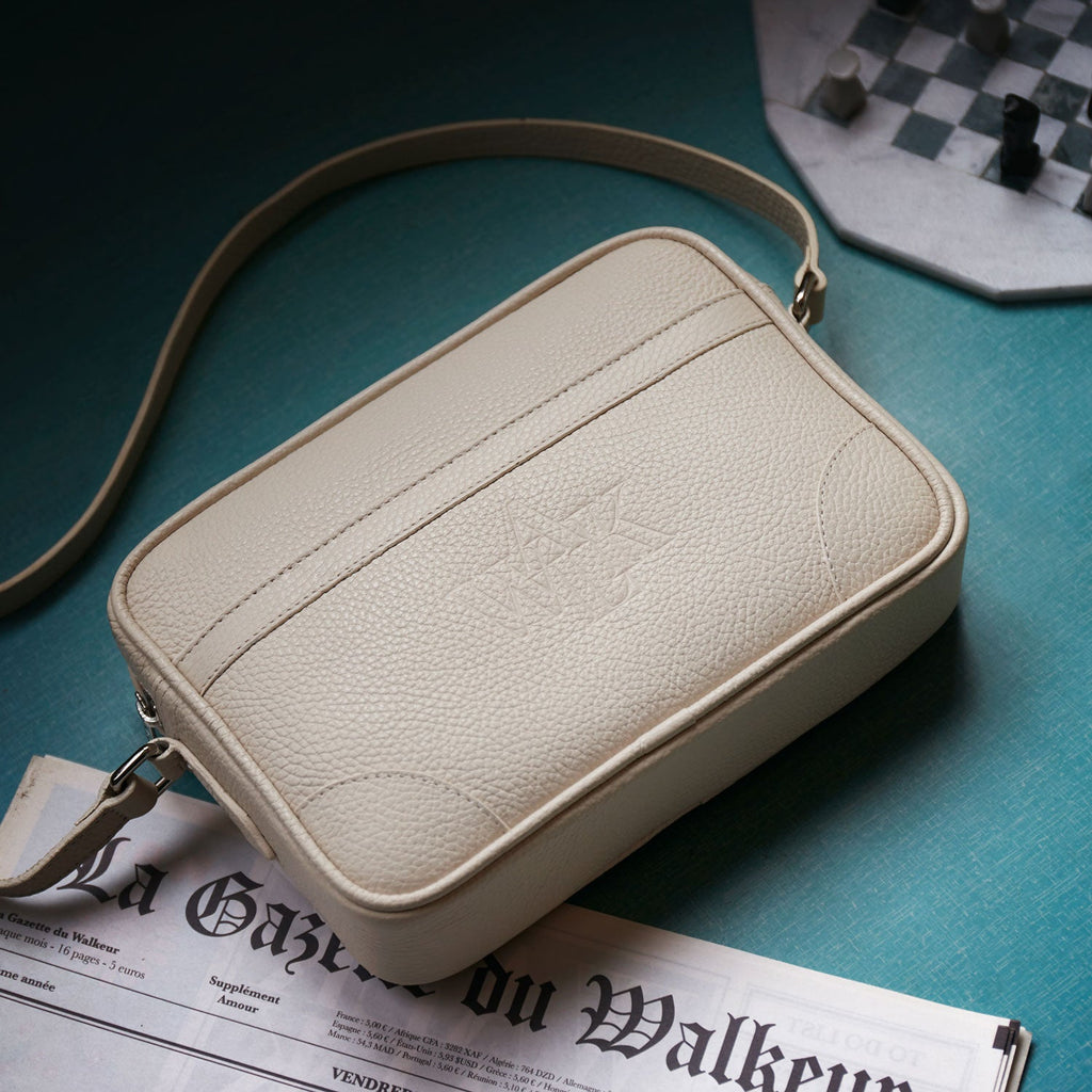 La Sacoche En Cuir Beige