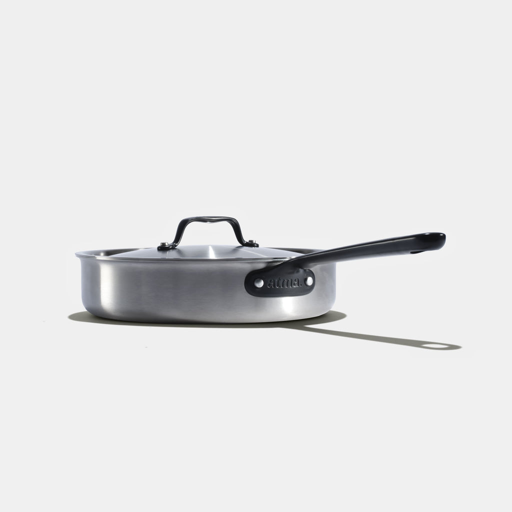 La Sauteuse Idéale En Inox, Manche Noir - 24 Cm