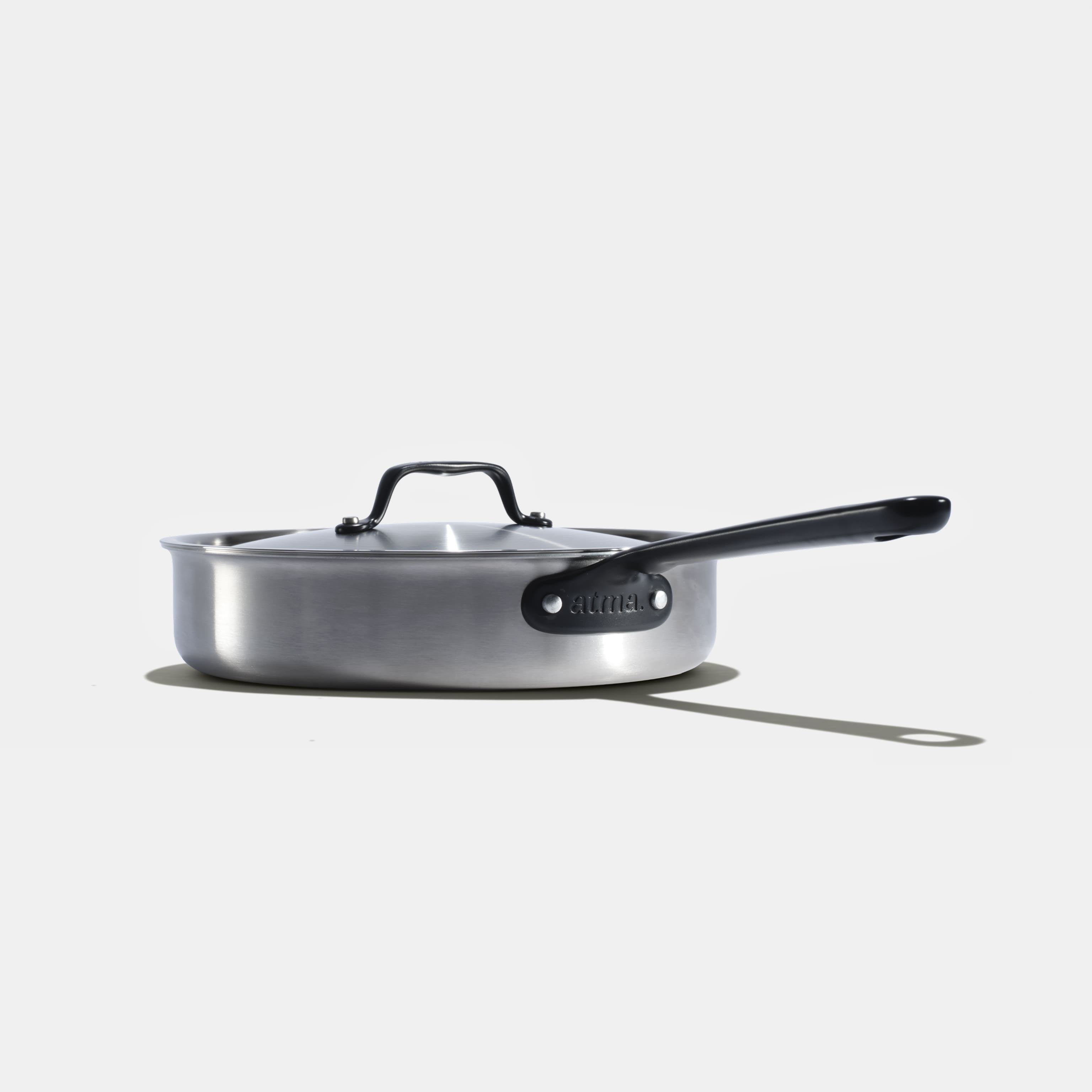 La Sauteuse Idéale En Inox, Manche Noir - 24 Cm