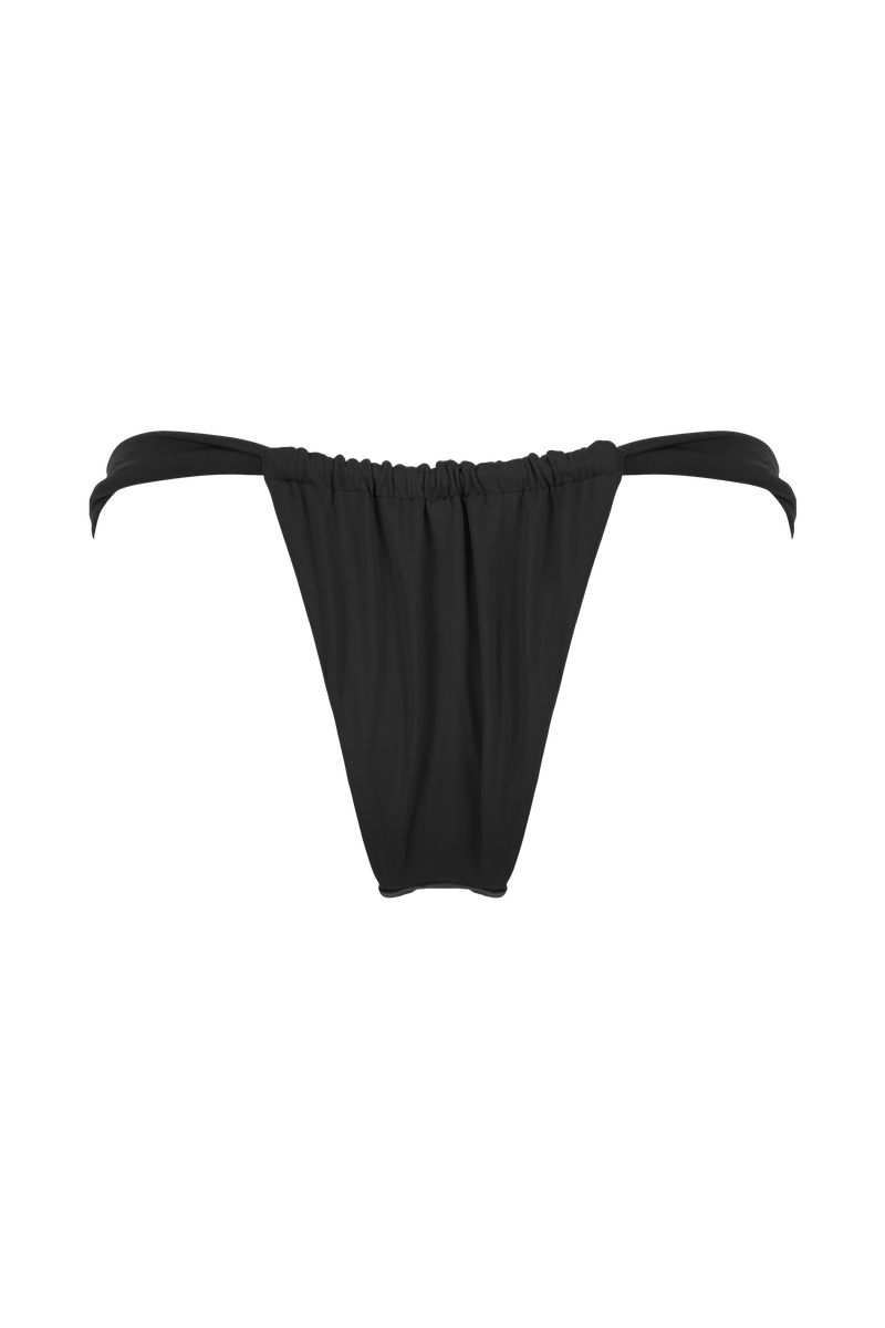 anja bas de maillot bikini culotte echancrée noir