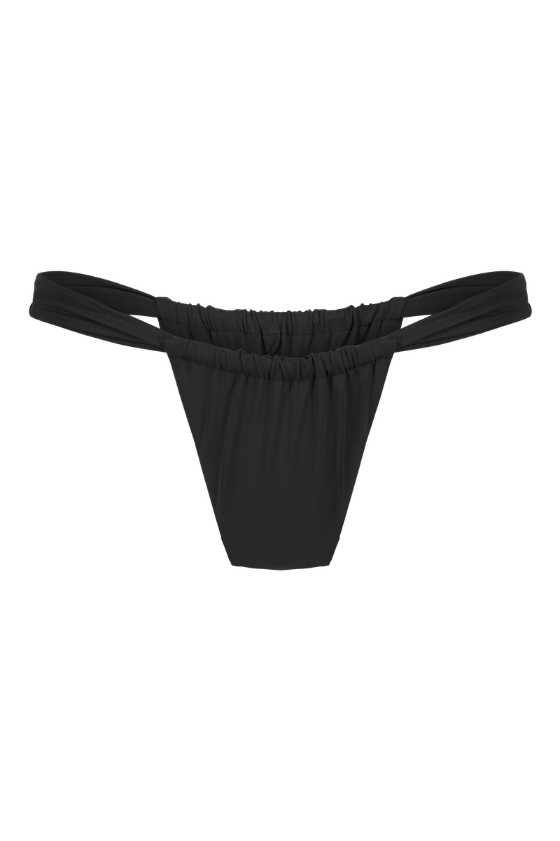 anja bas de maillot bikini culotte echancrée noir