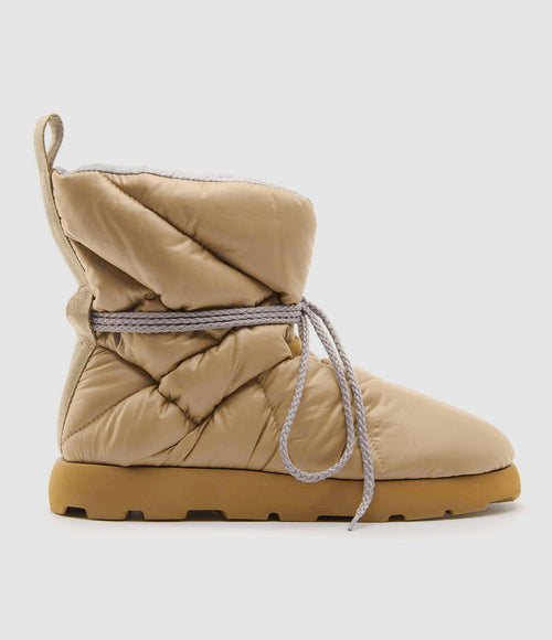 Piumestudio - Bottines Laccio Gris Camel - Femme