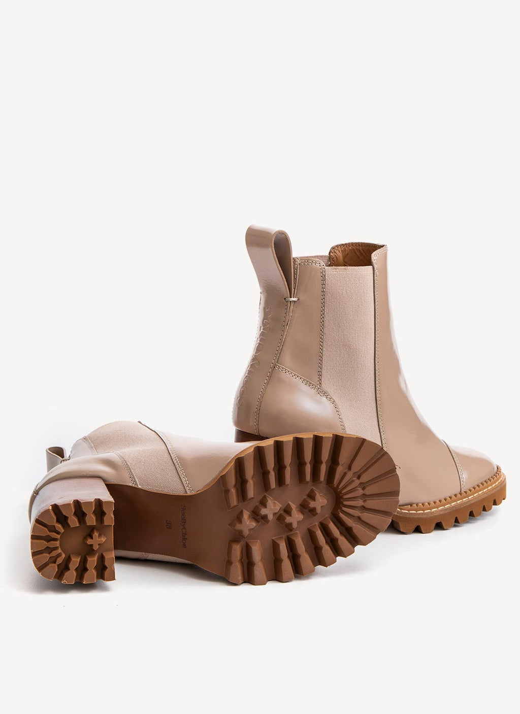 See By Chloe - Mallory Chelsea Ankle Boots - Dark Beige - Women