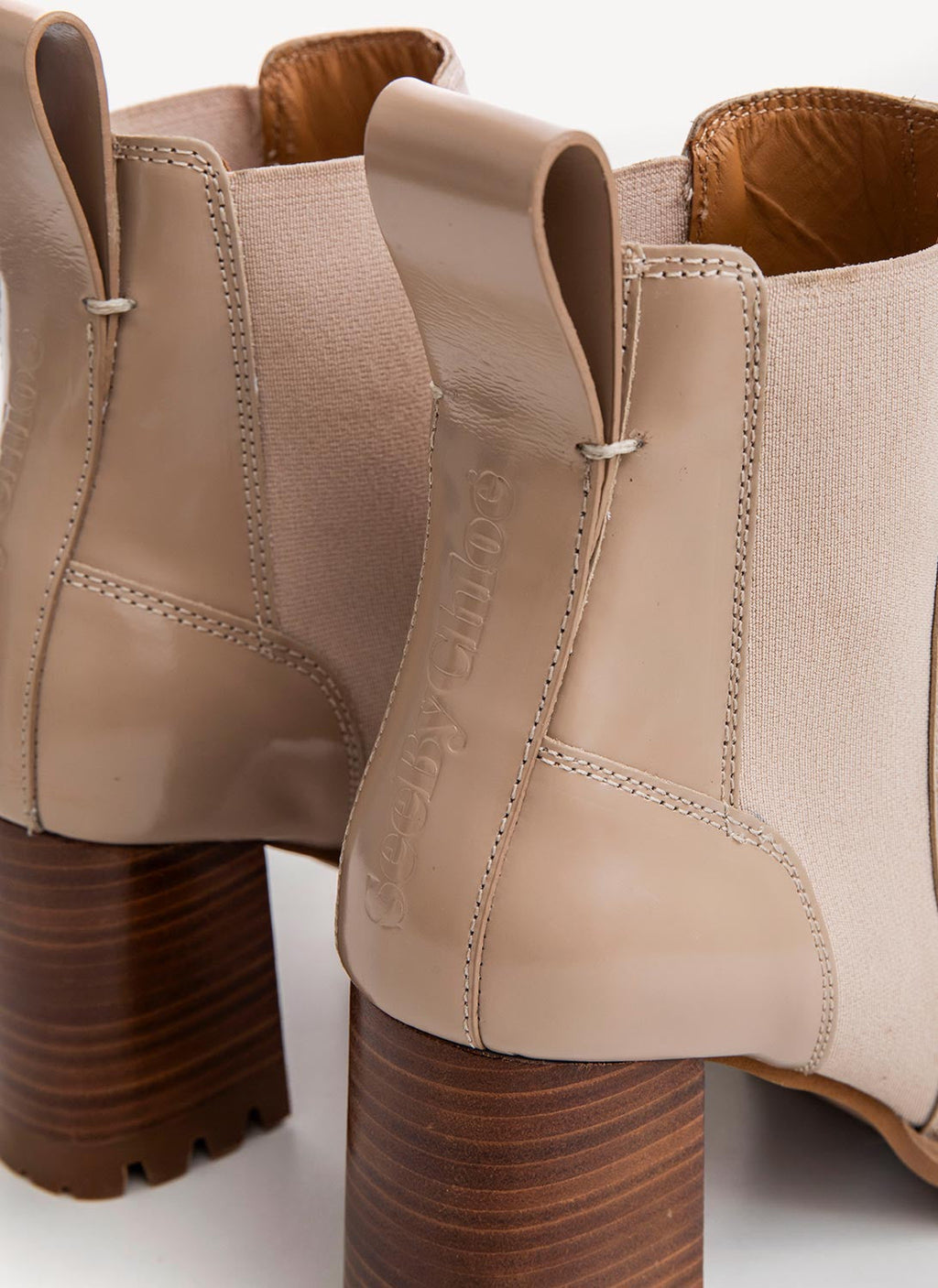 See By Chloe - Mallory Chelsea Ankle Boots - Dark Beige - Women