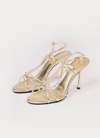 Victoria Beckham - Cross-Strap Court Shoes - Gold - Women
