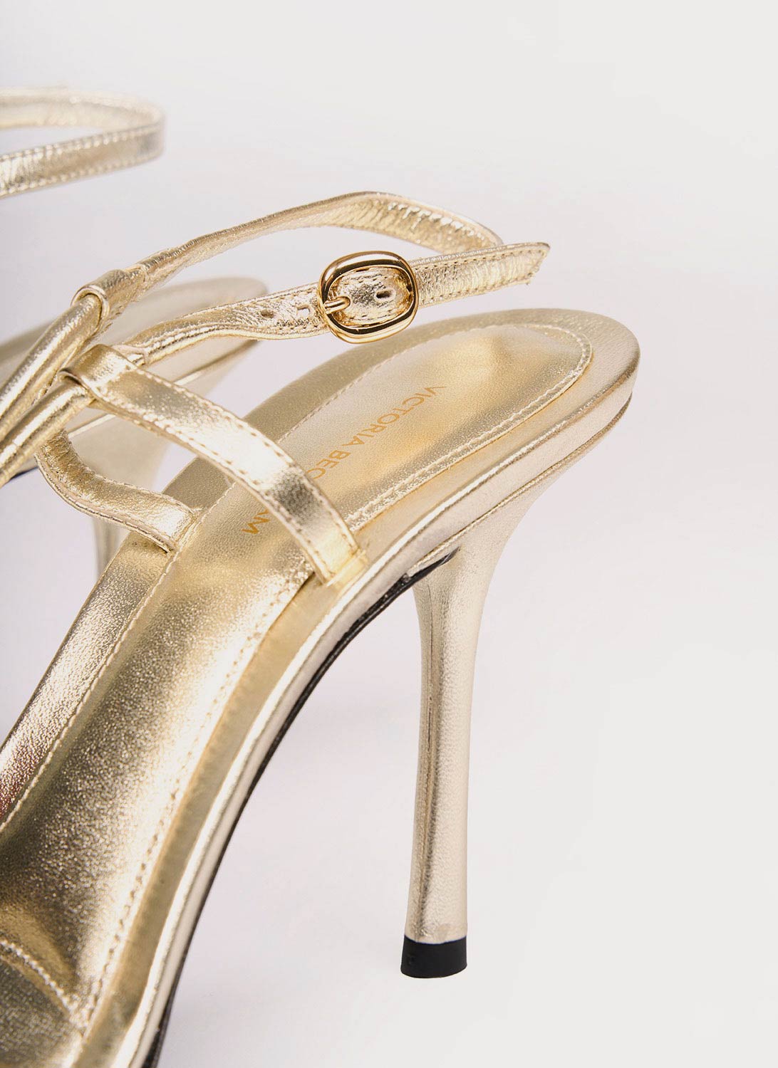 Victoria Beckham - Cross-Strap Court Shoes - Gold - Women