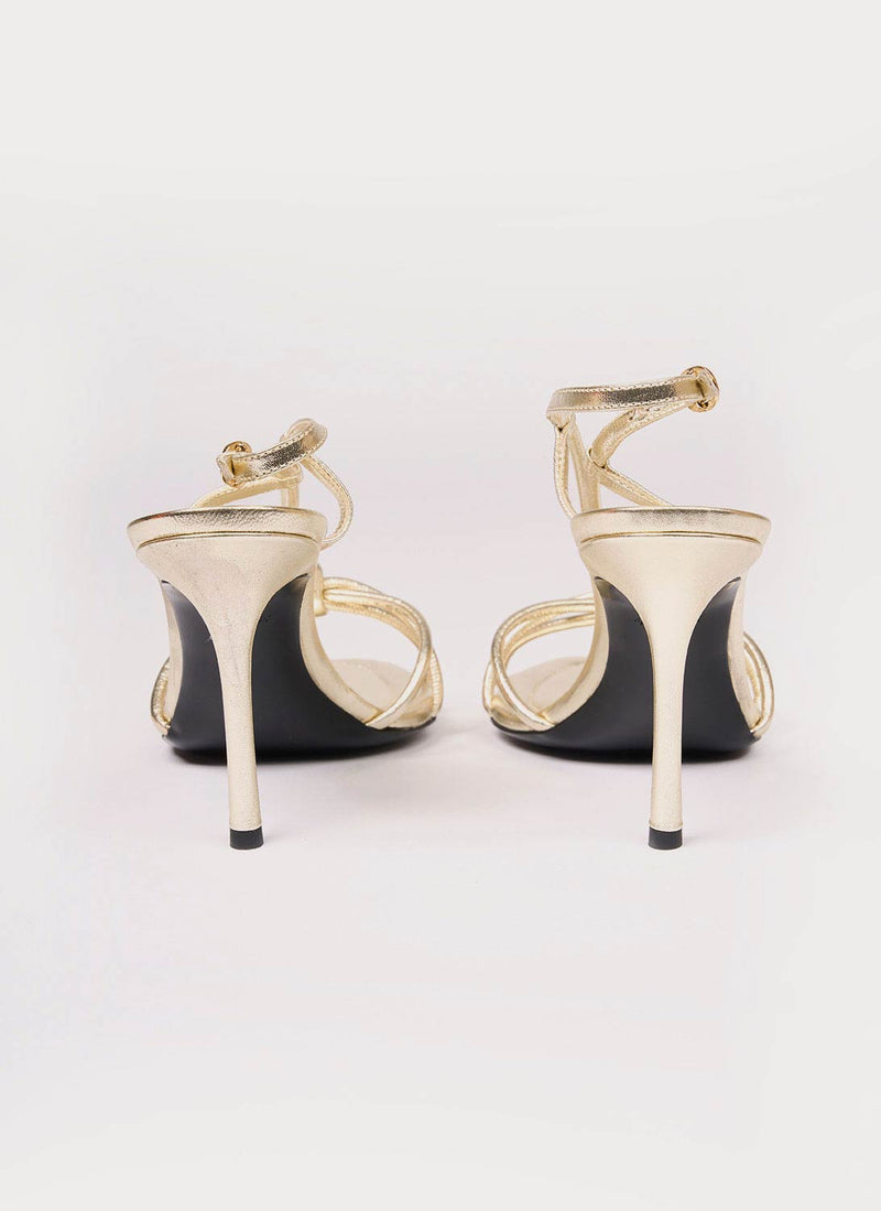 Victoria Beckham - Escarpins Brides Croisées - Light Gold - Femme