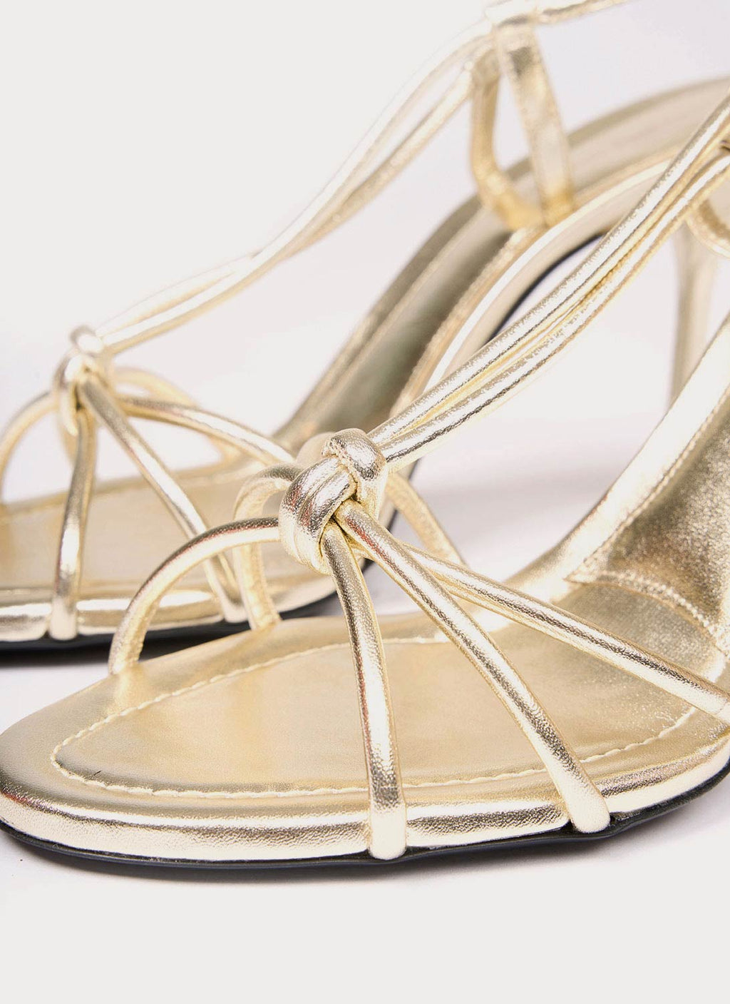 Victoria Beckham - Cross-Strap Court Shoes - Gold - Women