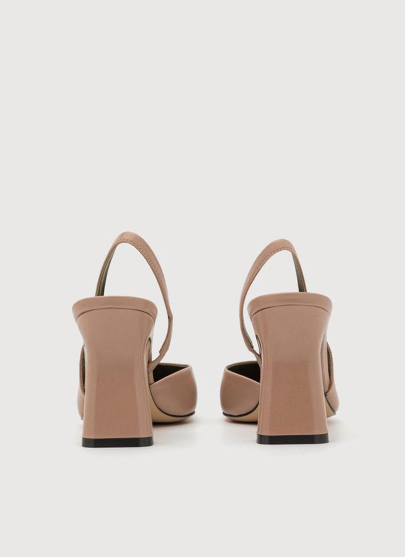 Maria Luca - Slingbacks À Bout Doré - Light Beige - Femme