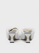 J W Anderson - Mules Twist À Talon - White - Femme