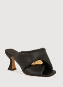 J W Anderson - Mules Twist À Talon - Black - Femme