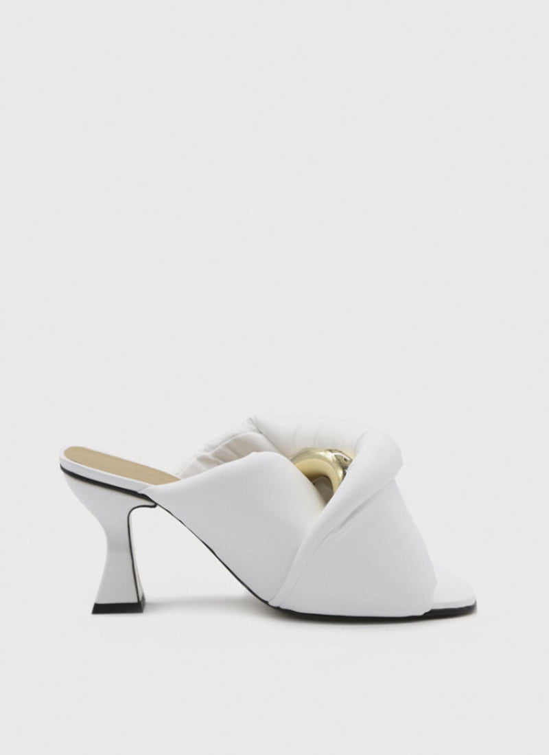 J W Anderson - Mules Twist À Talon - White - Femme