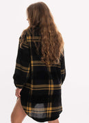 Woolrich - Robe Chemise À Carreaux - Mustard Black C - Femme