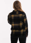 Woolrich - Chemise À Carreaux - Mustard Black C - Femme