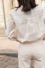 LAÉTITIA Écrue - Chemise Brodée