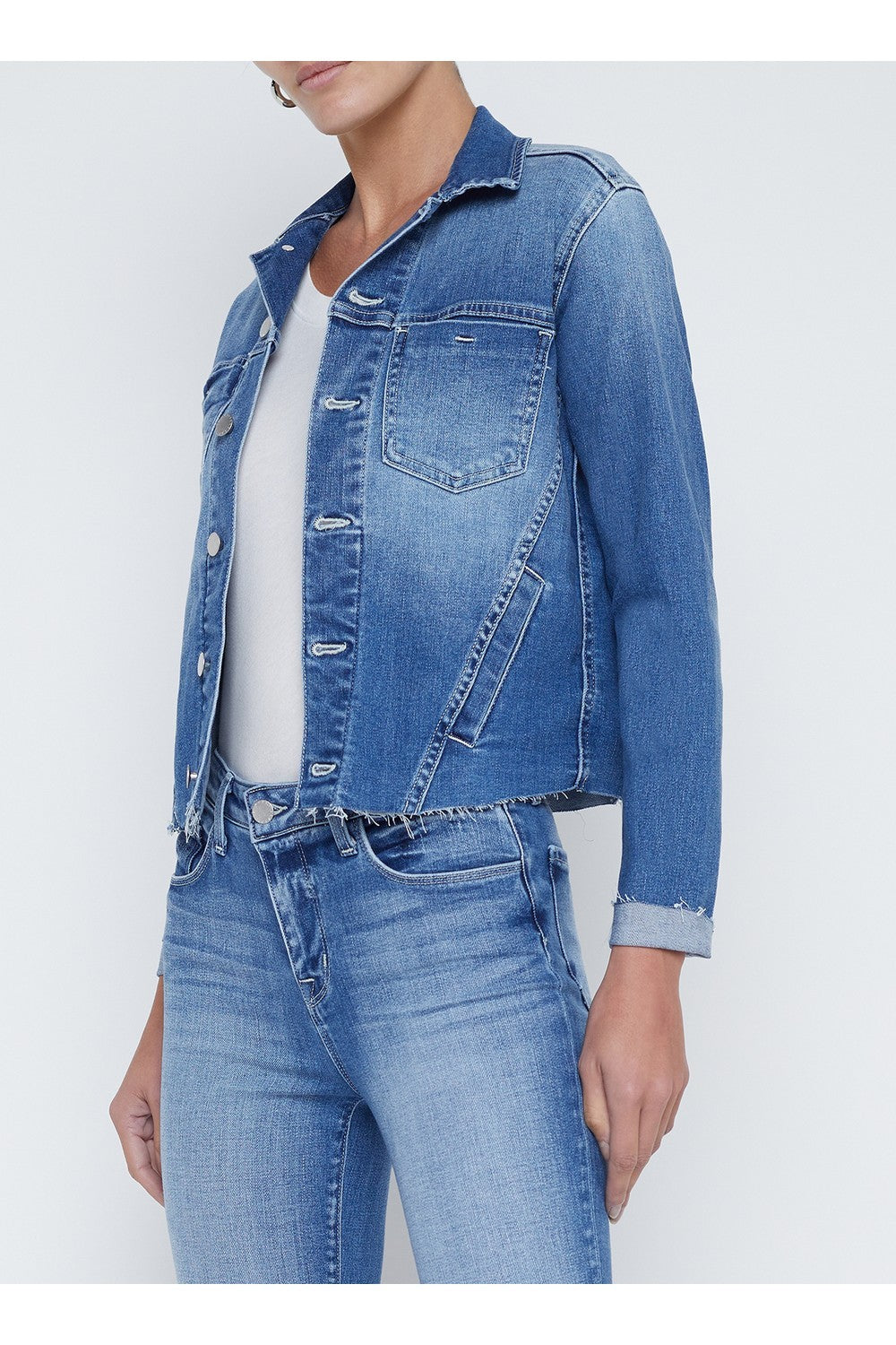 Janelle Slim Raw Jacket