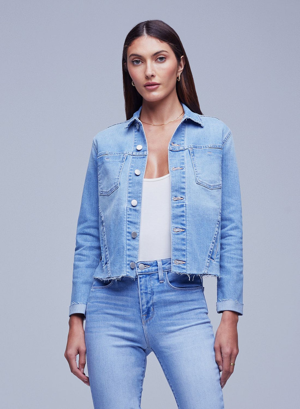 Janelle Slim Raw Jacket